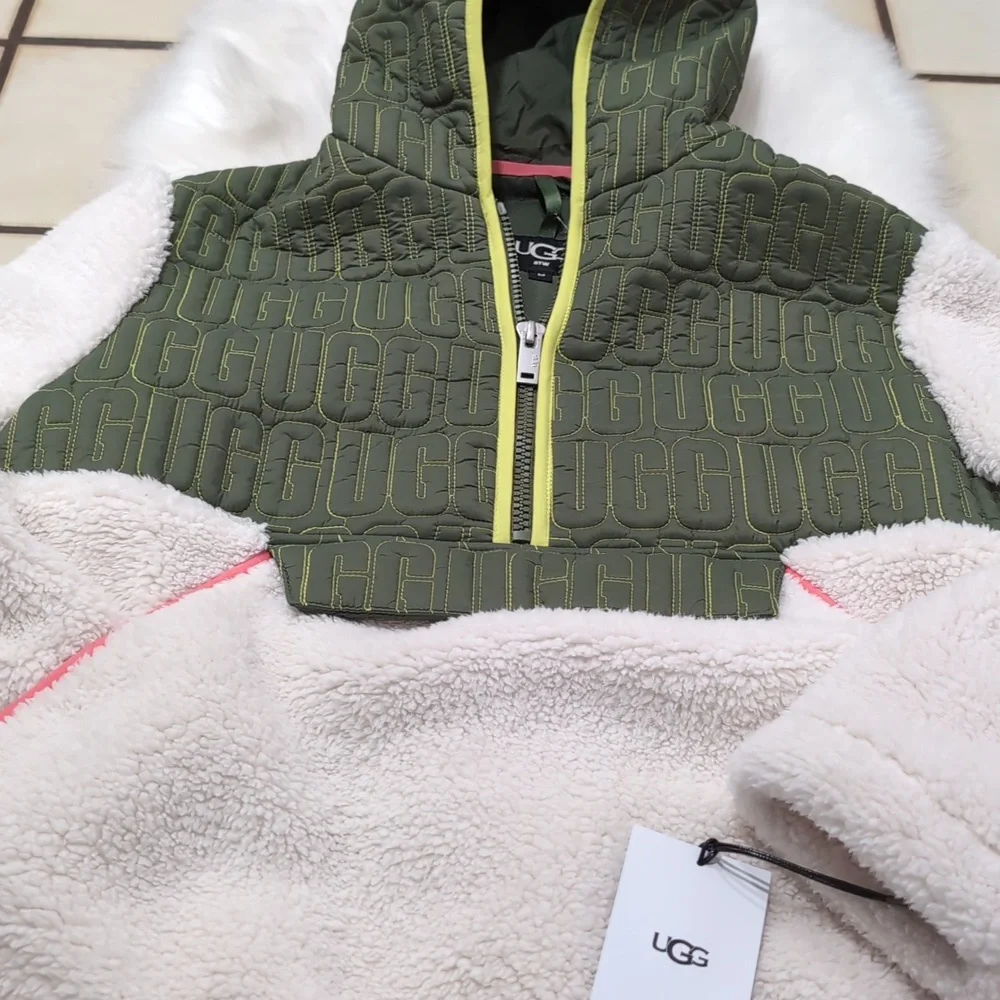 NWT UGG Iggy Sherpa Half Zip Pullover - Picture 8 of 16